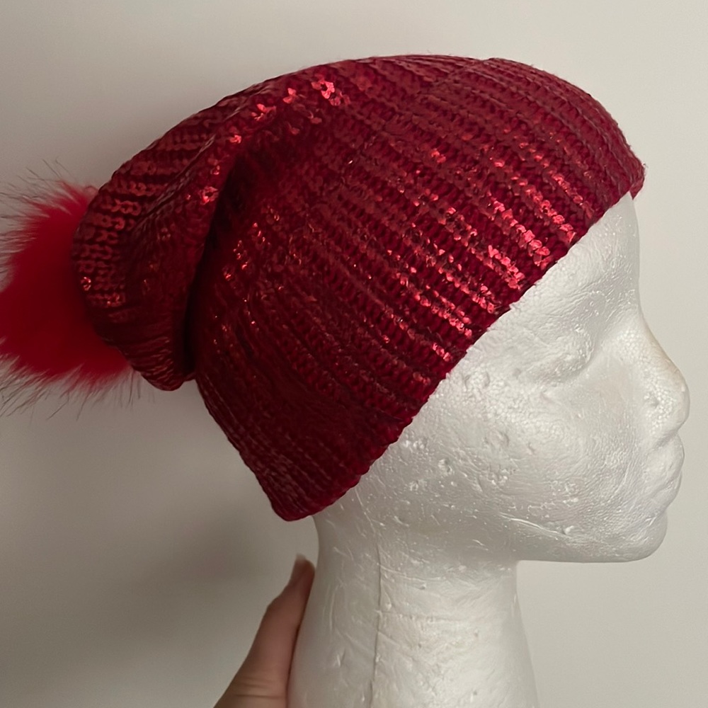 Red beanie hat nwot